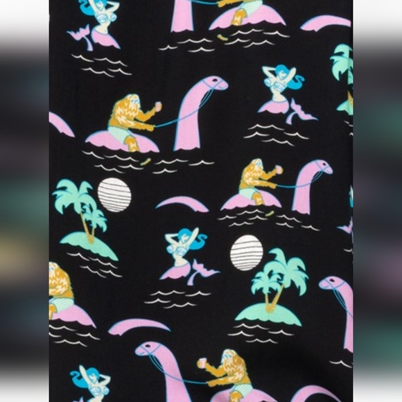 Party Pants - NEW Fun Big Foot, Loch Ness & Mermaid Fantasy Graphic Shirt - Picture 3 of 5